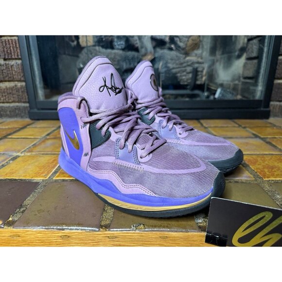 Youth 6.5y Nike Kyrie Infinity 8 Amethyst Wave Purple Gold Sneakers DD0334-500 - Picture 2 of 11